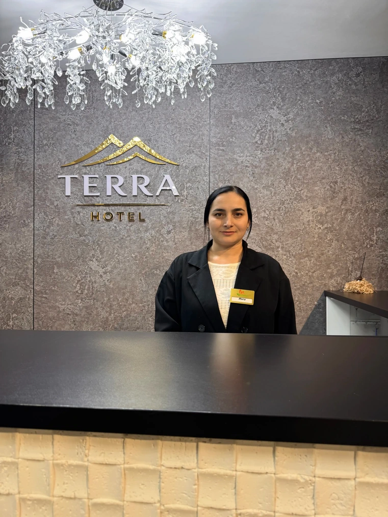 Terra Hotel Almaty reseption picture